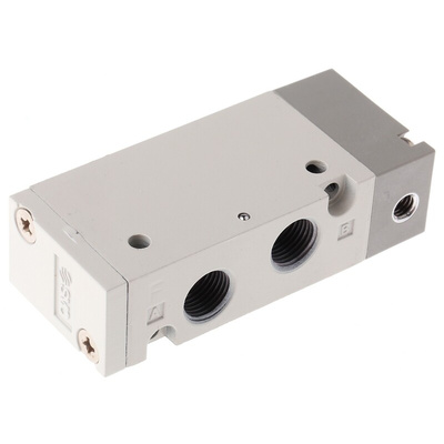 SMC 5/2 Pneumatic Control Valve - Pilot/Spring G 1/8 SYJA7000 Series