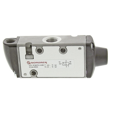Norgren 3/2 Pneumatic Solenoid Valve - Pilot/Spring G 1/4 V61 Series