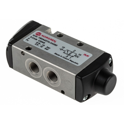 Norgren 3/2 Pneumatic Solenoid Valve - Pilot/Spring G 1/8 V60 Series