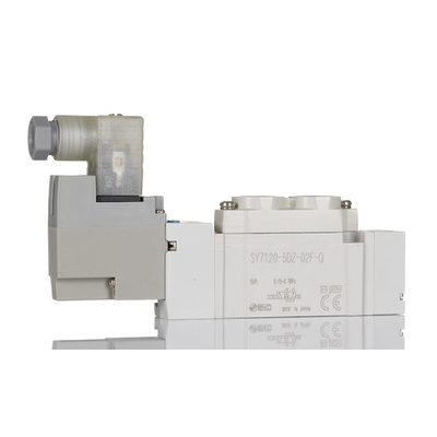 SMC 5/2 Pneumatic Solenoid Valve - Solenoid/Pilot G 1/4 SY7000 Series 24V dc