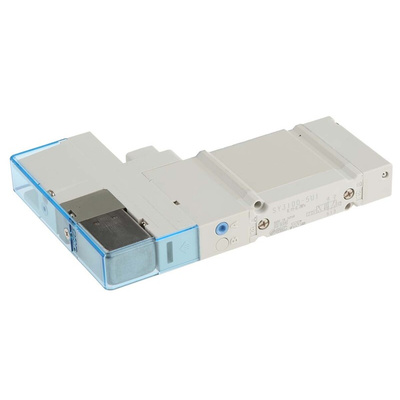 SMC 5/2 Pneumatic Solenoid/Pilot-Operated Control Valve - Pilot/Pilot SY3000 Series 24V dc