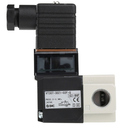 SMC 3/2 Pneumatic Solenoid Valve - Solenoid/Solenoid G 1/4 VT307 Series 110V ac