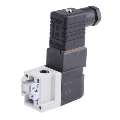 SMC 3/2 Pneumatic Solenoid Valve - Solenoid/Solenoid G 1/8 VT307 Series 24V dc