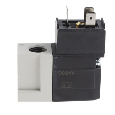 SMC 3/2 Pneumatic Solenoid Valve - Solenoid/Solenoid G 1/4 VT307 Series 24V dc