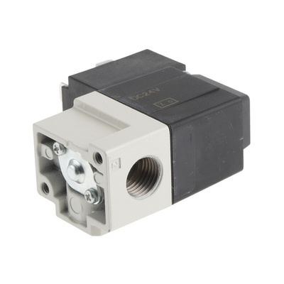 SMC 3/2 Pneumatic Solenoid Valve - Solenoid/Solenoid G 1/4 VT307 Series 24V dc
