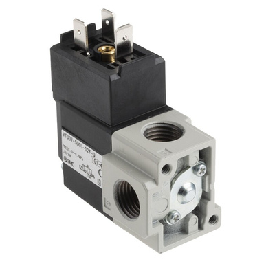 SMC 3/2 Pneumatic Solenoid Valve - Solenoid/Solenoid G 1/4 VT307 Series 24V dc
