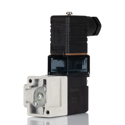 SMC 3/2 Pneumatic Solenoid Valve - Solenoid/Solenoid G 1/4 VT307 Series 24V dc