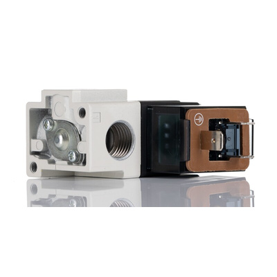 SMC 3/2 Pneumatic Solenoid Valve - Solenoid/Solenoid G 1/4 VT307 Series 24V dc