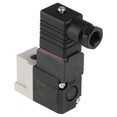 SMC 3/2 Pneumatic Solenoid Valve - Solenoid/Solenoid G 1/8 VT307 Series 12V dc