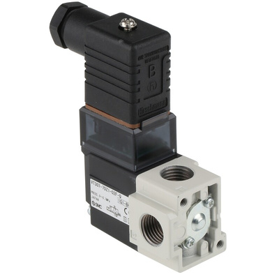 SMC 3/2 Pneumatic Solenoid Valve - Solenoid/Solenoid G 1/4 VT307 Series 240V ac