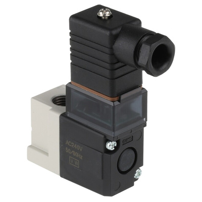 SMC 3/2 Pneumatic Solenoid Valve - Solenoid/Solenoid G 1/4 VT307 Series 240V ac