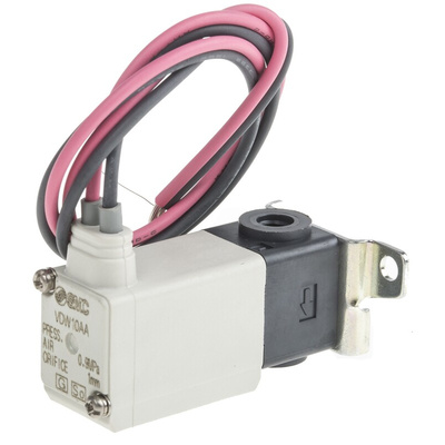 SMC 2/2 Pneumatic Solenoid Valve - Solenoid/Spring M5 x 0.8 VDW Series 24V dc