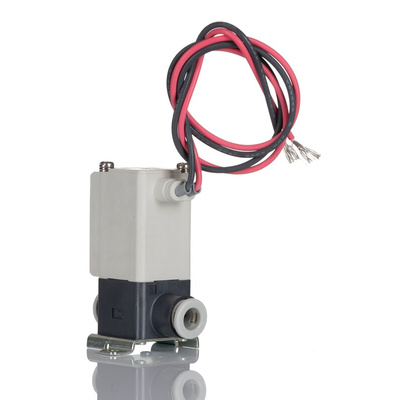 SMC 2/2 Pneumatic Solenoid Valve - Solenoid/Spring Push In 6 mm VDW Series 24V dc