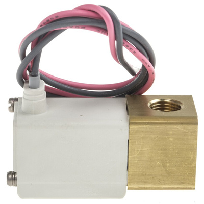 SMC 2/2 Pneumatic Solenoid Valve - Solenoid/Spring G 1/8 VDW Series 24V dc