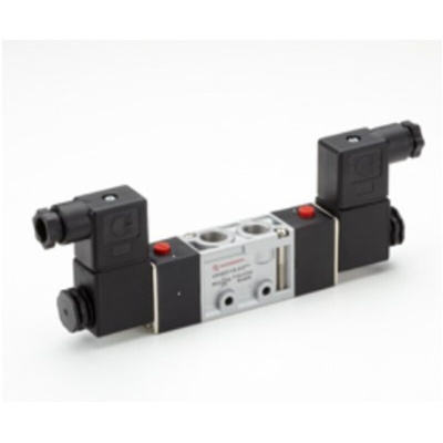 RS PRO Pneumatic Solenoid Valve - Solenoid/Solenoid G 1/4 V51 Series 24V dc