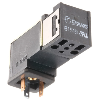 Crouzet 3/2 Pneumatic Solenoid Valve - Solenoid/Pilot 81 Series 24V dc