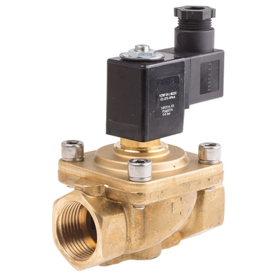 Festo 2/2 Solenoid Valve - Solenoid/Pilot G 1 VZWF Series 24V dc, 1492114