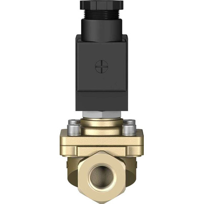 Festo 2/2 Solenoid Valve - Solenoid/Pilot G 3/8 VZWF Series 24V dc, 1492111