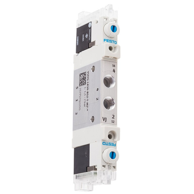 Festo 5/2 Pneumatic Solenoid Valve - Solenoid/Solenoid M7 VUVG Series 24V dc, 8042548