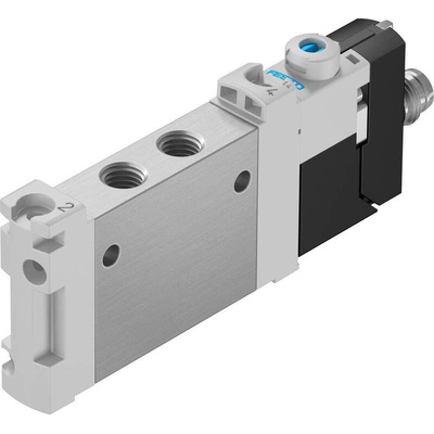 Festo 5/2 Solenoid Valve - Solenoid/Spring M7 VUVG Series 24V dc, 8042551