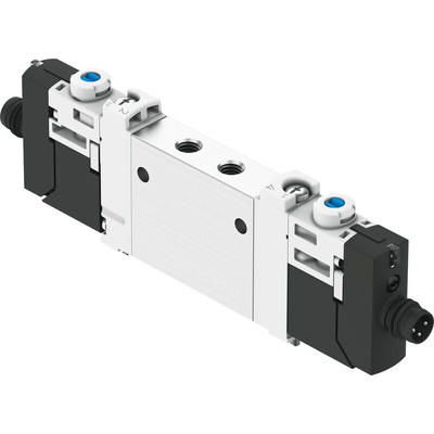 Festo 3/2 Solenoid Valve - Solenoid/Spring Metric M5 VUVG Series 24V dc, 8042542