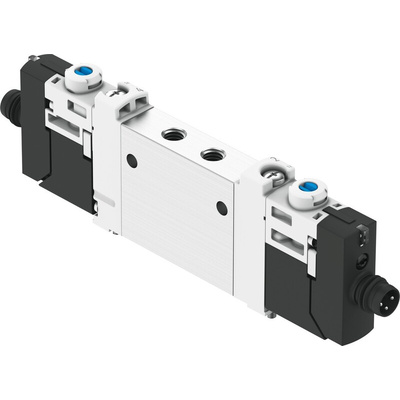 Festo 3/2 Solenoid Valve - Solenoid/Spring Metric M5 VUVG Series 24V dc, 8042542