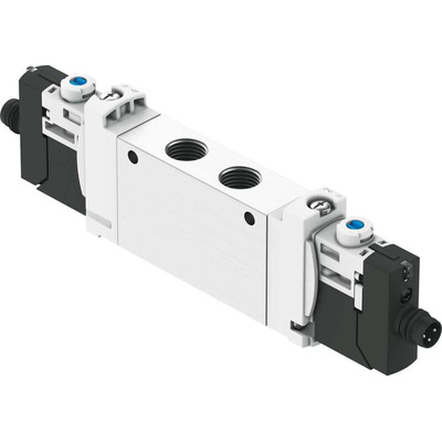 Festo 5/2 Solenoid Valve - Solenoid/Solenoid G 1/8 VUVG Series 24V dc, 8042568