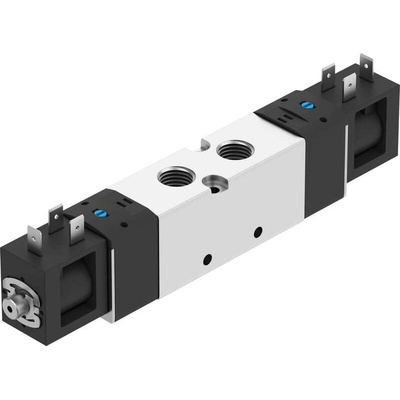 Festo 5/2 Solenoid Valve - Solenoid/Spring G 1/4 VUVS Series 24V dc, 8043219