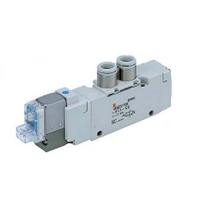 SMC 5/2 Pneumatic Solenoid/Pilot-Operated Control Valve - Solenoid VQZ3000 Series