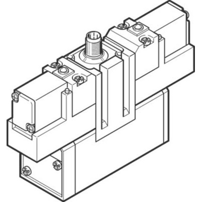 Festo 5/2 Bistable-dominant Pneumatic Solenoid/Pilot-Operated Control Valve - Electrical JMEBDH Series, 184510