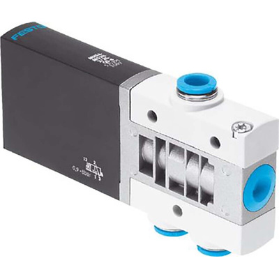 Festo 3/2 Open, Monostable Pneumatic Solenoid/Pilot-Operated Control Valve - Electrical MHE4 Series, 525211