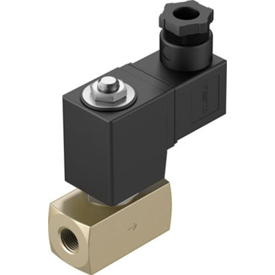 Festo 2/2 Closed, Monostable Solenoid Valve - Electrical G 1/4 VZWD Series, 1492002