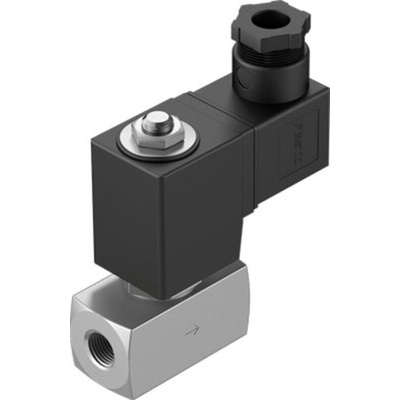 Festo 2/2 Closed, Monostable Solenoid Valve - Electrical G 1/4 VZWD Series, 1492019