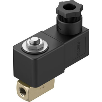 Festo 2/2 Closed, Monostable Solenoid Valve - Electrical G 1/8 VZWD Series, 1491981