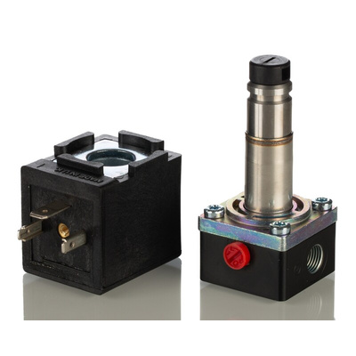 Norgren 3/2 Pneumatic Solenoid Valve - Solenoid/Spring G 1/8 V04 Series 220→240V ac, V04A486L