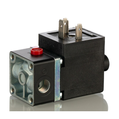 Norgren 3/2 Pneumatic Solenoid Valve - Solenoid/Spring G 1/8 V04 Series 220→240V ac, V04A486L