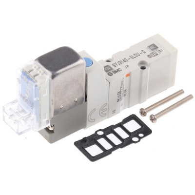 SMC 5/2 Pneumatic Control Valve - Solenoid/Pilot SYJ3000 Series 24V dc