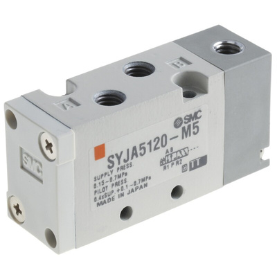 SMC 5/2 Pneumatic Control Valve - Pilot/Spring Metric M5 x 0.8 SYJA5000 Series