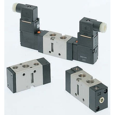 SMC 5/2 Pneumatic Solenoid Valve - Pilot/Pilot VFA3000 Series