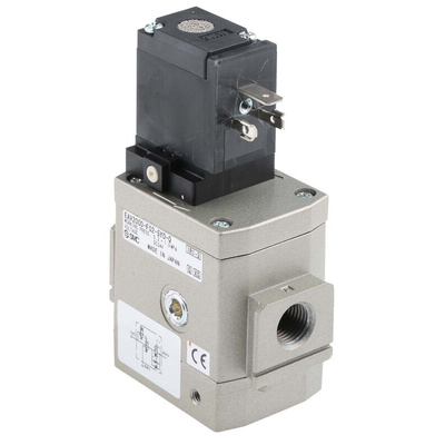 SMC Pneumatic Solenoid Valve - Solenoid/Pilot/Spring G 1/4 EAV2000 Series 24V dc