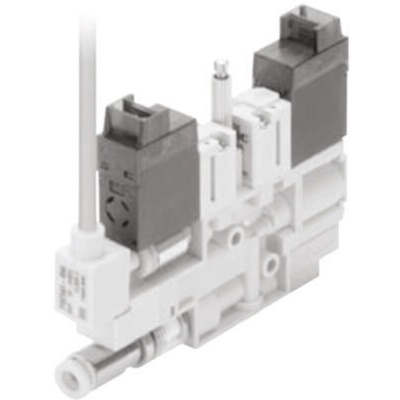 SMC 3/2 Pneumatic Solenoid Valve - Solenoid/Spring VQ100 Series 24V dc