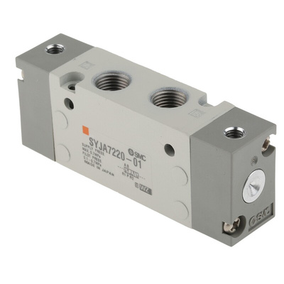 SMC 5/2 Pneumatic Solenoid Valve - Pilot/Pilot Rc 1/8 SYJA7000 Series