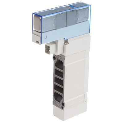 SMC 5/2 Pneumatic Solenoid/Pilot-Operated Control Valve - Pilot/Pilot SY5000 Series 24V dc