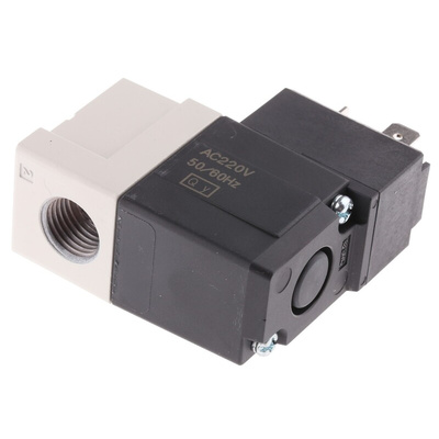 SMC 3/2 Pneumatic Solenoid Valve - Solenoid/Solenoid G 1/4 VT307 Series 220V ac