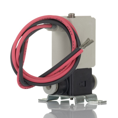 SMC 2/2 Pneumatic Solenoid Valve - Solenoid/Spring Push In 4 mm VDW Series 24V dc