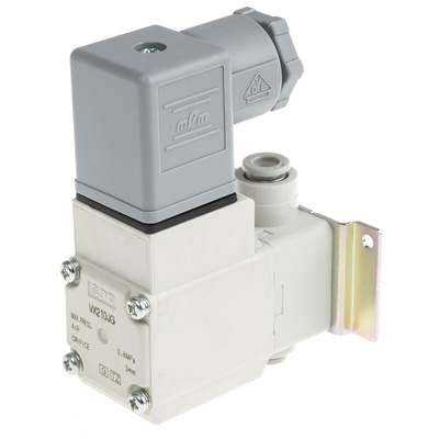 SMC 2/2 Pneumatic Solenoid Valve - Solenoid/Spring Push In 6 mm VX21 Series 24V dc