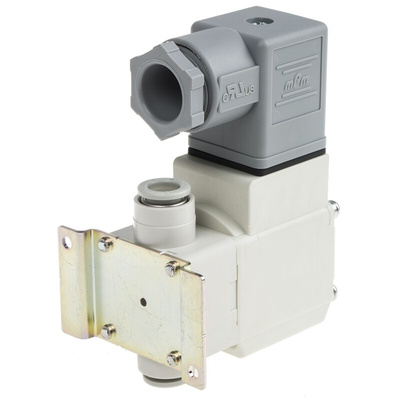 SMC 2/2 Pneumatic Solenoid Valve - Solenoid/Spring Push in 8 mm VX21 Series 24V dc