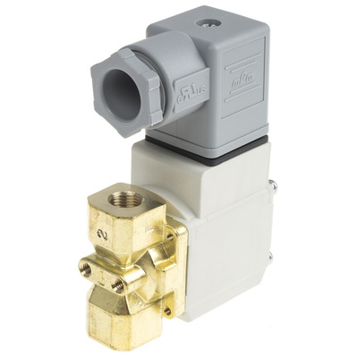 SMC 2/2 Pneumatic Solenoid Valve - Solenoid/Spring G 1/8 VX21 Series 24V dc