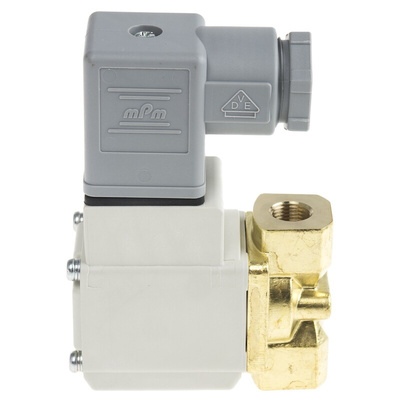 SMC 2/2 Pneumatic Solenoid Valve - Solenoid/Spring G 1/8 VX21 Series 24V dc