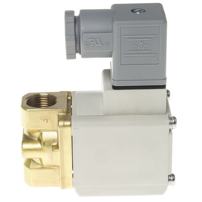 SMC 2/2 Pneumatic Solenoid Valve - Solenoid/Spring G 3/8 VX23 Series 24V dc